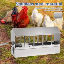 Automatic Chicken Waterer Stainless Steel Large Metal Chicken Waterer System Pou