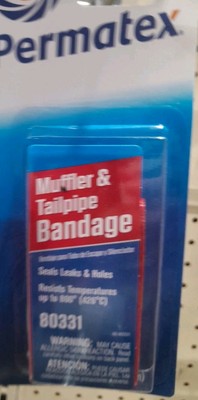 Permatex 80331 Muffler & Tailpipe Epoxy-impregnated Fiberglass Bandage 84 sq in