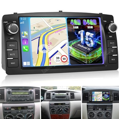 Für TOYOTA COROLLA E10 E11 E12 1990-2007 Autoradio Carplay Android 15 GPS 4G+64G