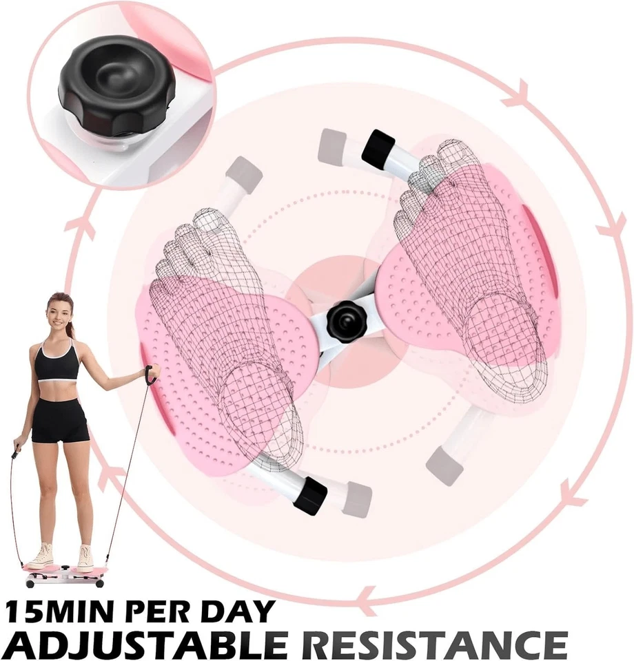 Cintura Twister Ab Board 300 lb capacidade, equipamento de treino básico para academia em casa Fitn - Imagem 3 de 4