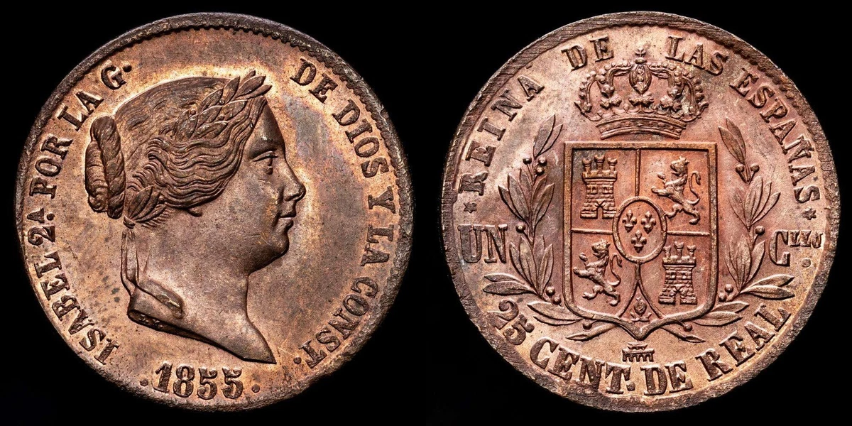Real 1855 Year Spanish Coins for sale | eBay