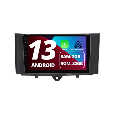 Smart ForTwo 2011-2015 Wireless Apple CarPlay und Android Auto Kit 9 Zoll