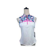 Kyodan Golf Mock Collar Top - UPF 50, Sleeveless Small NWT