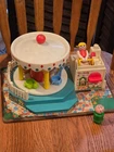 Vintage 1972 Fisher Price Little People #111 Musical Merry Go Round Carousel