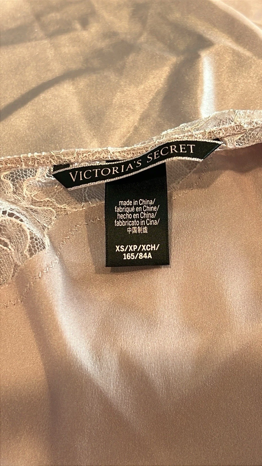 UNDERCOVER Abito slip Victoria’s Secret lingerie orlo pizzo fairycore rosa malva