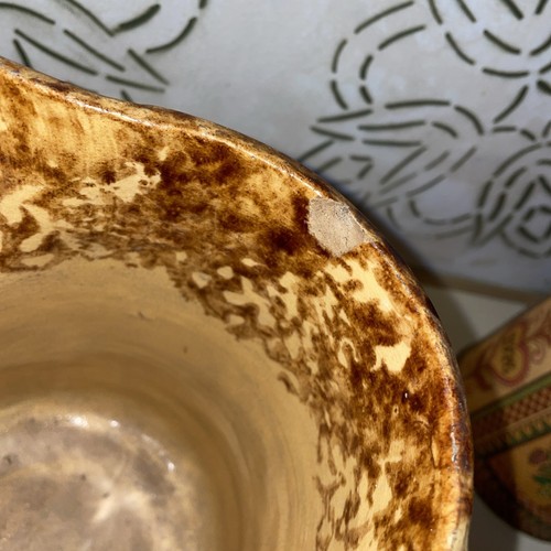 19th Century Bennington Pitcher Embossed bird and Floral Rockingham Glaze S21 - Picture 5 of 8