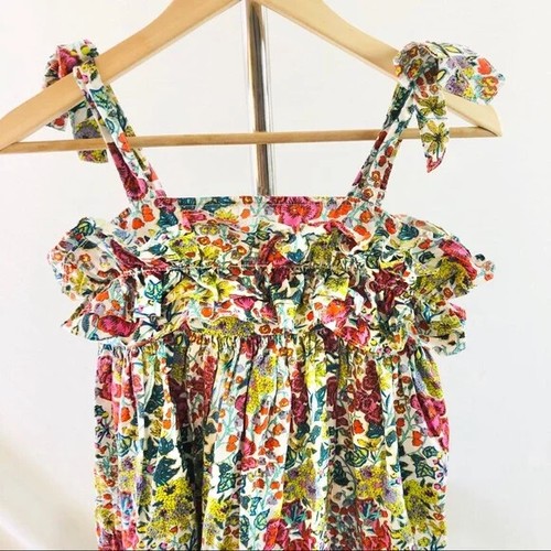 Chasing Fireflies Girls Wildflowers Dress Size 12 Cotton Floral - Picture 4 of 9