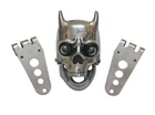 Chopper Bobberr Skull Headlight With Light in Eyes