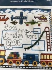 Imaginating Counted Cross Stitch KIT Sons Are Smiles From God Boys Room NEW