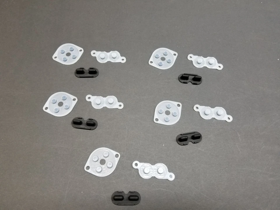 CLASSICGAMESOURCE 5 HIGH QUALITY NINTENDO NES CONTROLLER SILICONE BUTTON PADS REPAIR PARTS KIT D11