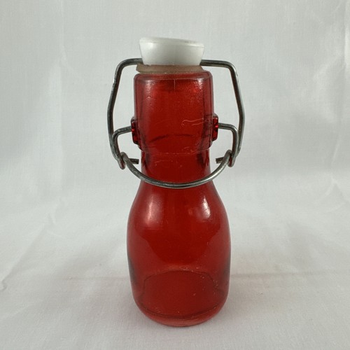 Öl und Essig Clip Top Flaschen 4,25" hoch rot jeweils 2 Unzen Konvolut 2 - Bild 4 von 7