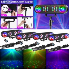 4x Disco Licht Set mit Stativ,2x PAR und 2x Discokugel DJ Lampe Partylicht Show