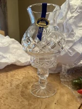 Tipperary Crystal hand blown Irish cut glass Candle holder In Box Candles New