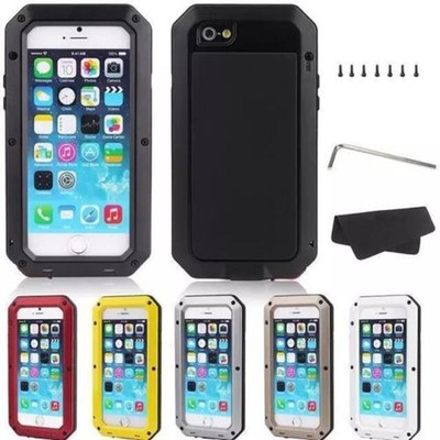 Gorilla Glas Metall Hülle Cover für iPhone 7 7 Plus/6S 5S Staubdicht Wasserdicht