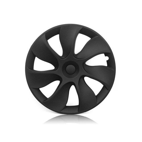 1 Set Matte Black Hub Cap Hubcap Wheel Cover For Tesla Model Y 2020-2024 2021 - Picture 6 of 19
