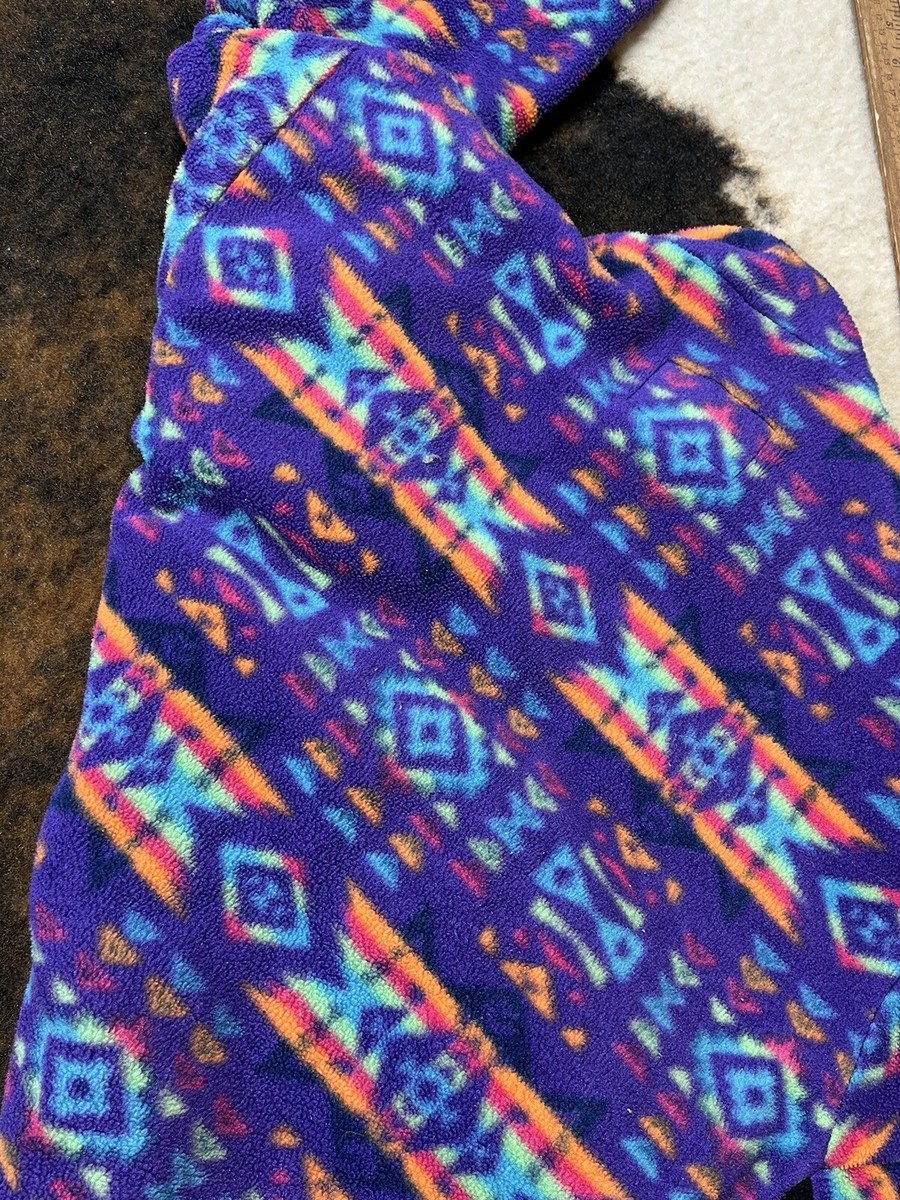 【激レア】90s vintage native pattern JKT XL Vintage 90's REI Polar Fleece Full Zip Jacket XL/L Aztec Tribal