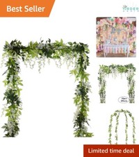 Artificial Silk Wisteria Garland 6.6Ft Pack of 4 Wedding Decor Home Garden