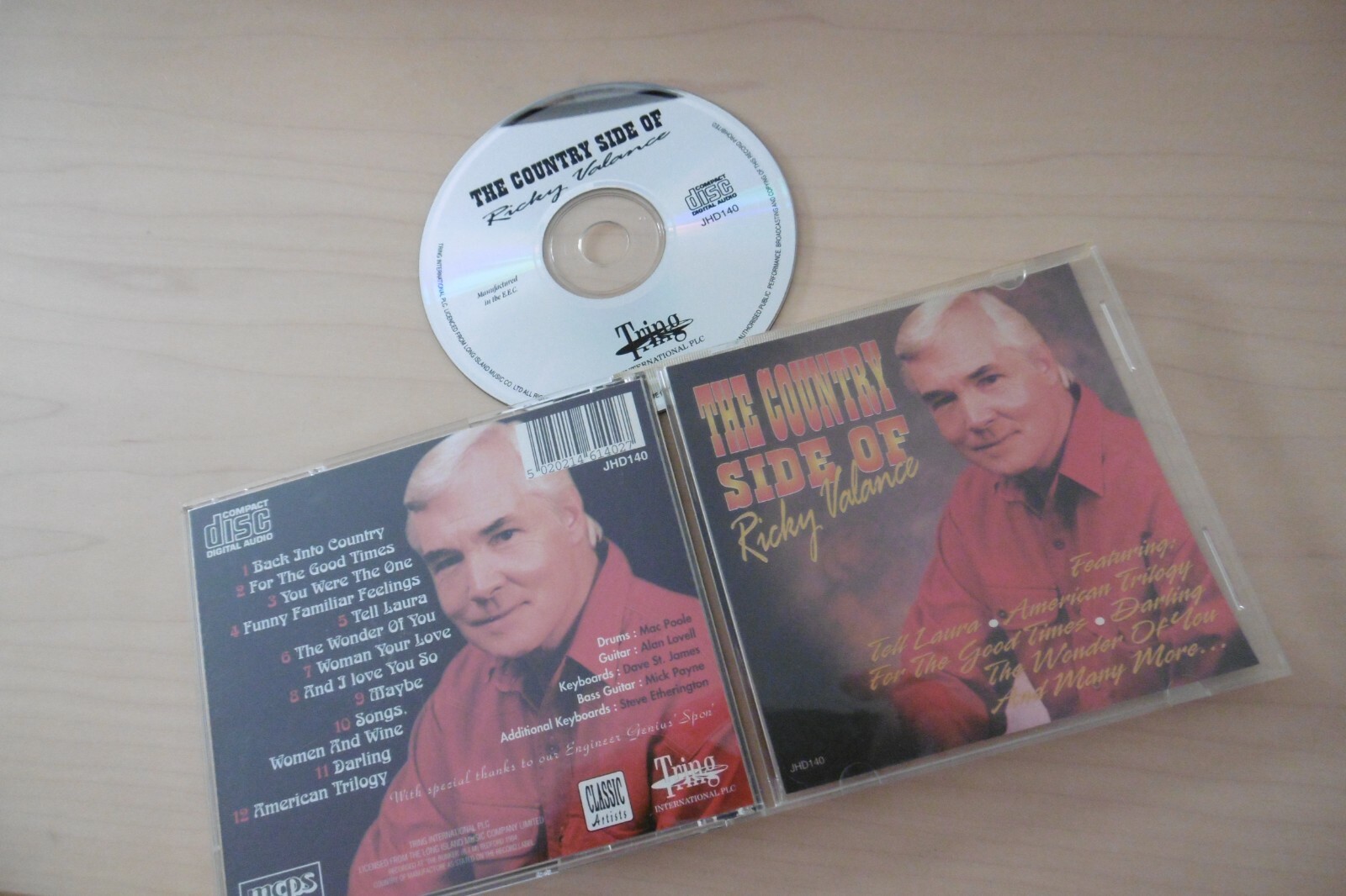 RICKY VALANCE COUNTRY SIDE OF RICKY VALANCE (SIGNED) WONDER OF YOU TELL LAURA