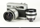 Aparat Werra matic z obiektywem Zeiss Flektogon 2,8/35mm Kardinar 4/100mm