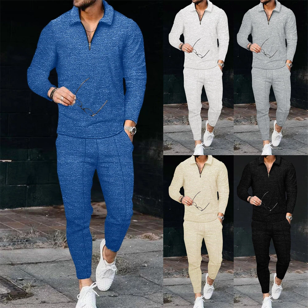 Mens Tracksuits Men Tracksuit Set Gym Wear Classical Mens