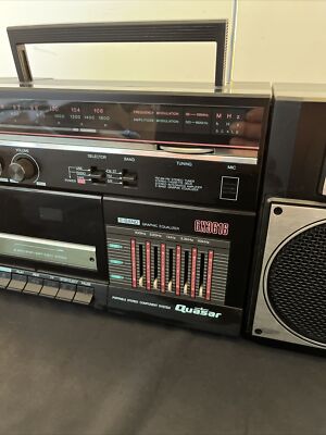 Vintage áudio system Vintage Retro QUASAR Boombox GX3616 Portable Stereo AM/FM