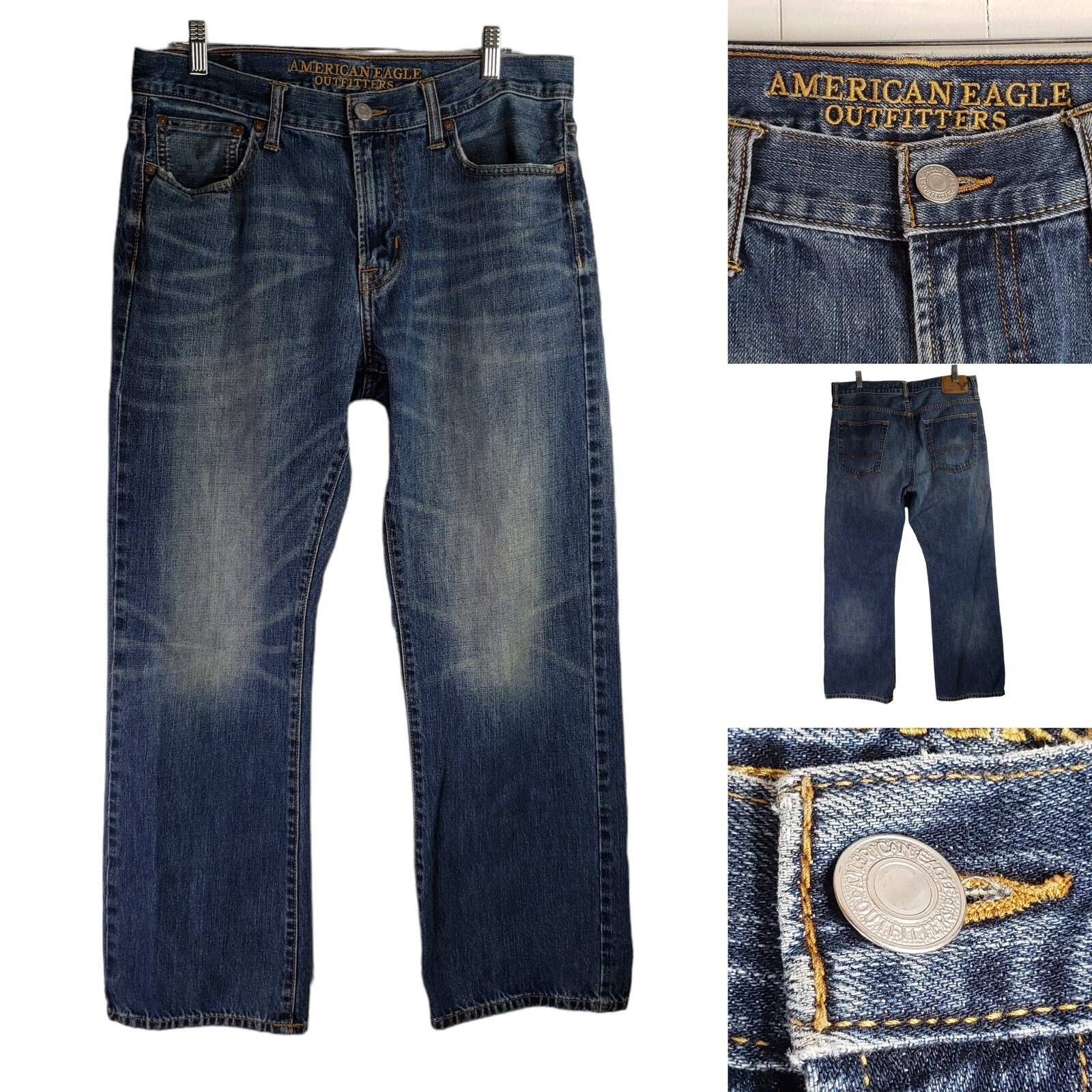 American Eagle AE Bootcut Regular Fit Mens Jeans Size… Gem