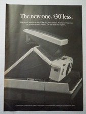 1974 POLAROID SX-70 Land Camera Magazine Ad - The New One. 30 Less.