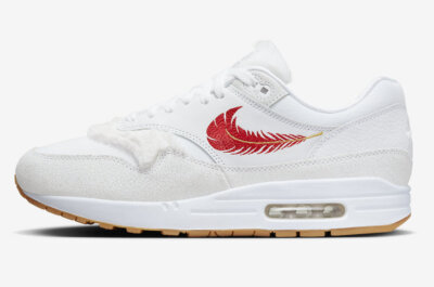Nike Air Max 1 The Bay White University Red FJ4451-100 Mens 