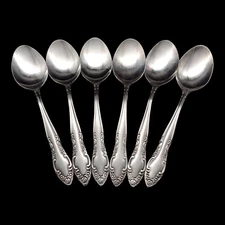 6 Oneida Northland Royal Ballad Teaspoons - 6" Stainless Steel Korea