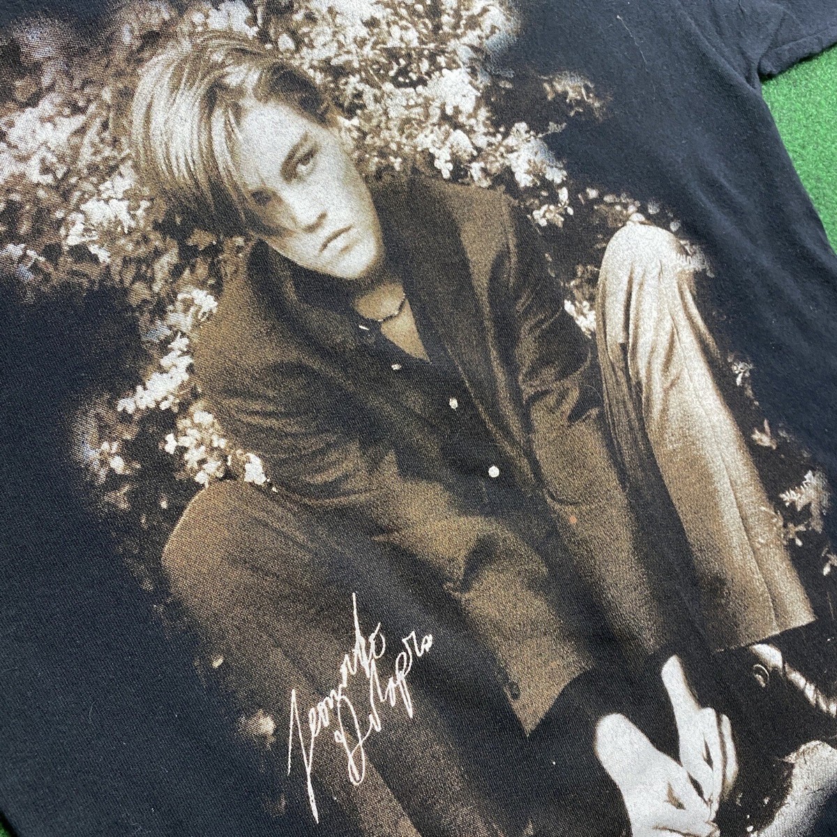 Vintage Leonardo DiCaprio Shirt Mens Small Black 90S Titanic Vintage Leonardo DiCaprio Shirt Mens Small Black 90S Titanic