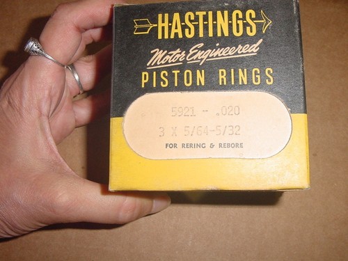 NOS Hastings 020 Piston Rings 55-60 Hillman Minx + Deluxe Calif 4 ring pistons - Picture 5 of 6