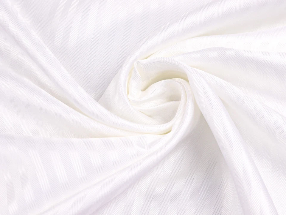 Acetat Viskosefutter Stoff Jacquard Futter STREIFEN CHEVRON WEIß EUR 12,98/m