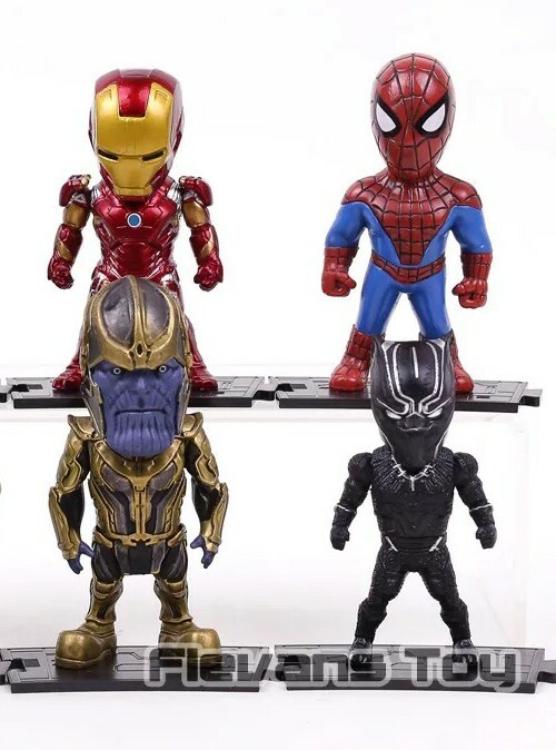 Çınar Avengers 8 Piece Mega Figure Set Ironman Black Panther Spiderman Hulk Veno