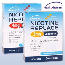 4x36 Nicotine Replace 2mg/4mg 144 Lozenges Sugar Free Peppermint Flavour 2026/27