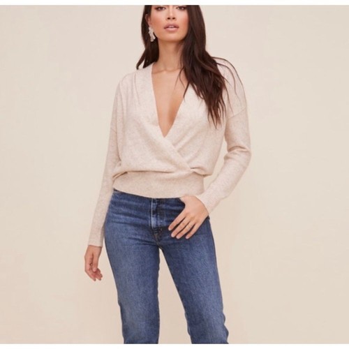 ASTR The Label Oatmeal Pleated Wrap 