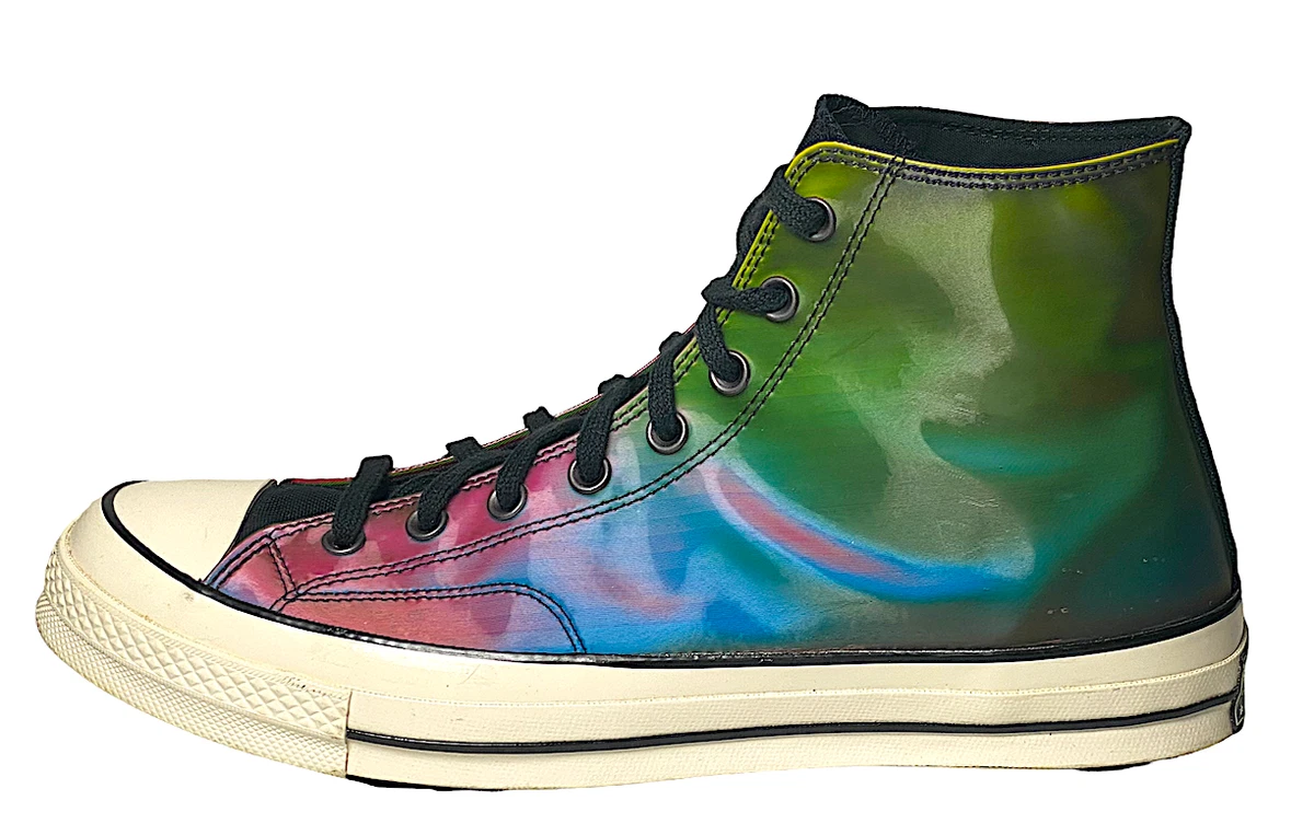 Converse Mens Chuck 70 High Top Iridescent Hologram Vinyl 170495C 11.5 US Men