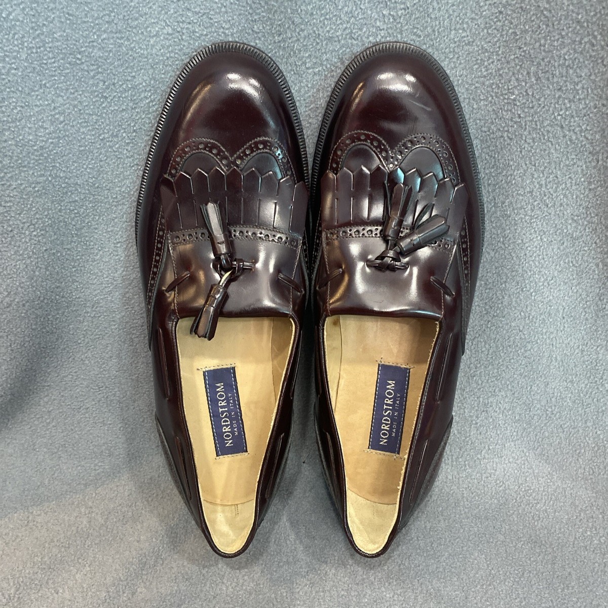 Nordstrom Italy Black Leather Slip On Wingtip Kiltie Tassel Oxford Loafers Amazon.com | Florsheim Lexington Wingtip Tassel Slip-On  main image 3