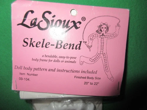 La Souix Skelebend Body Frame for Dolls or Animals  w Pattern All Sizes