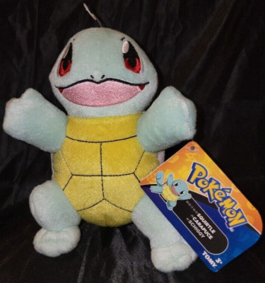 7.5'' Squirtle TOMY Brand Island Pokemon Poke Plush Dolls Toys With Tags Carapuce
