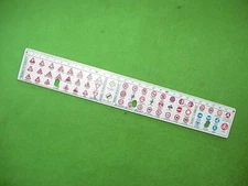 Rare VTG 30 Centimeter Ruler advertising for Rome Italy Bank- Traffic/Road signs