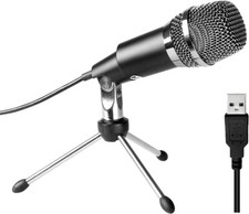 USB Microphone, FIFINE Plug and Play Home Studio USB Condenser Microphone for
