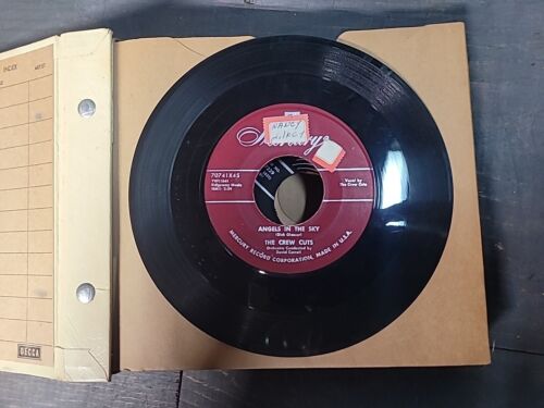 The Crew Cuts - Angels In The Sky / Mostly Martha 7" 45 tr/min Single Rare Vintage - Photo 1 sur 2