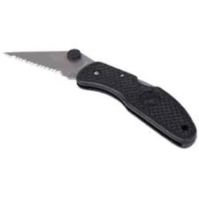Folding Knife Black Stainless Steel Medium (Tool Bench Hardware)