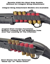 GGG-3204 Beretta A300 Side Saddle Six Shot Shell Holder, NO Sling Attachment NEW