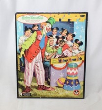Vintage 60s Whitman WALT DISNEY MICKEY MOUSE CLUB Frame Tray Puzzle 4428 USA