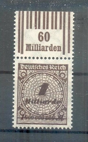 DR-INFLA 325WB WOR UPPERRAND** MNH MINT BPP 75EUR (Y70153)