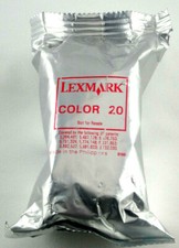 Lexmark 20 Color Ink Cartridge NO BOX Free Shipping