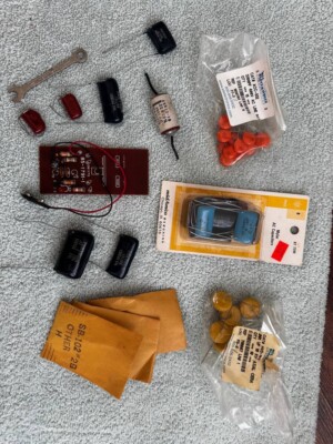 Electronic Components Bundle   Capacitors, PCB, Parts & More!
