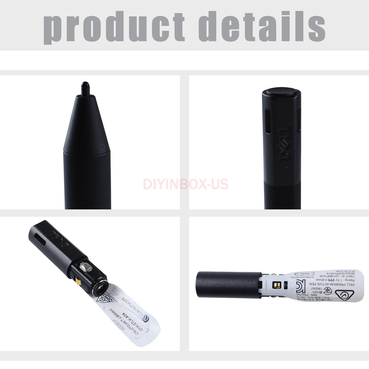 New Dell Premium Active Pen - PN579X Stylus Pen Black US