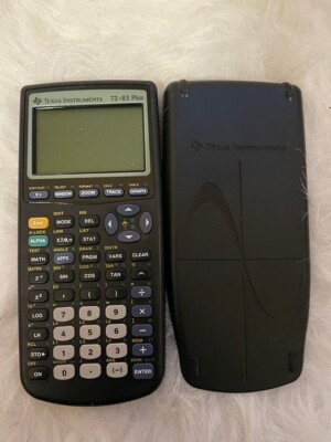 TI-83 Plus Graphing Calculator w Cover Texas Instruments TI-83